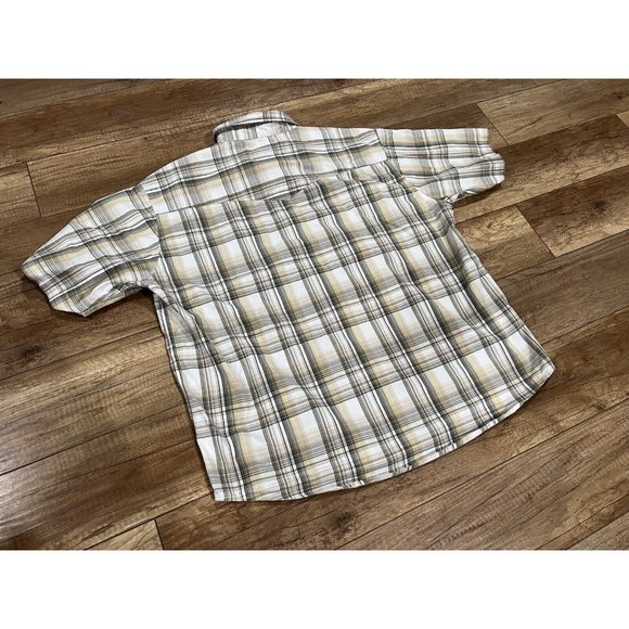 Vintage Carhartt Pearl Snap Button Up Plaid Shirt Size XL - Picture 2 of 6